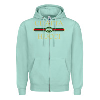 Seafoam chatta hucci Zipper Hoodie - artisFamous