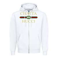 White chatta hucci Zipper Hoodie - artisFamous