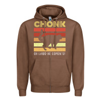 Chestnut chonk cat funny cat meme cat dad cat mom Zipper Hoodie - artisFamous