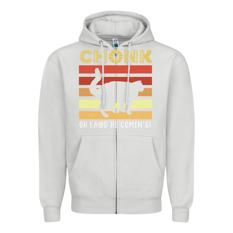 Chonk Cat Funny Cat Meme Cat Dad Cat Mom Zipper Hoodie by artisFamous | Teevron