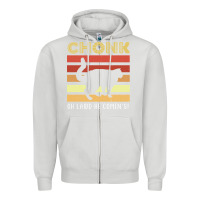 Dove Grey chonk cat funny cat meme cat dad cat mom Zipper Hoodie - artisFamous