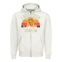 Vintage I Beg Your Parton Zipper Hoodie | Teevron