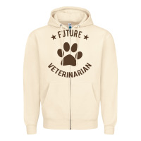 Sandshell future veterinarian Zipper Hoodie - artisFamous