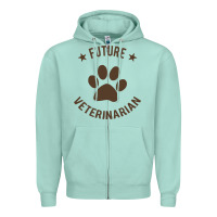 Seafoam future veterinarian Zipper Hoodie - artisFamous