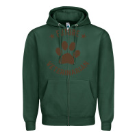 Sports Green future veterinarian Zipper Hoodie - artisFamous