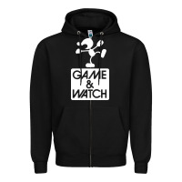 Black game & watch tribute Zipper Hoodie - artisFamous