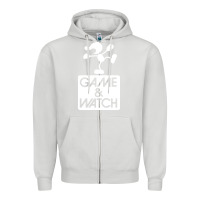 Dove Grey game & watch tribute Zipper Hoodie - artisFamous