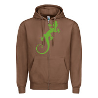 Chestnut gecko reptile Zipper Hoodie - artisFamous