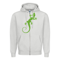 Dove Grey gecko reptile Zipper Hoodie - artisFamous