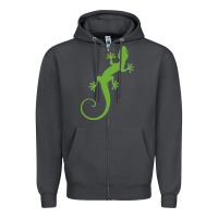 Smoke gecko reptile Zipper Hoodie - artisFamous