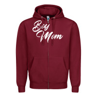 Burgundy boy mom Zipper Hoodie - artisFamous