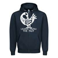 Navy african adinkra sankofa Zipper Hoodie - artisFamous