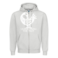 Dove Grey african adinkra sankofa Zipper Hoodie - artisFamous