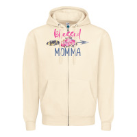 Sandshell blessed momma Zipper Hoodie - artisFamous