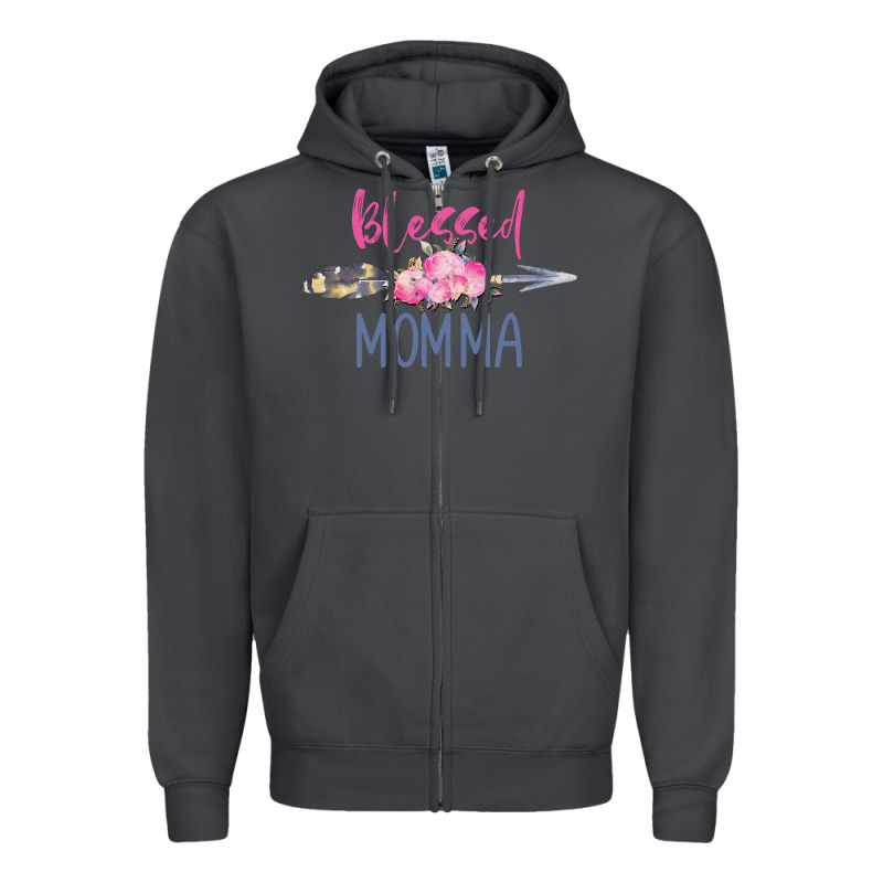 Blessed Momma Zipper Hoodie by artisFamous | Teevron