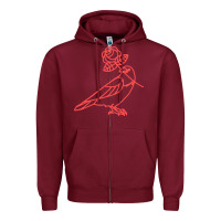 Burgundy democratic socialists of america Zipper Hoodie - artisFamous