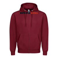 Burgundy interpol antics crop top Zipper Hoodie - artisFamous