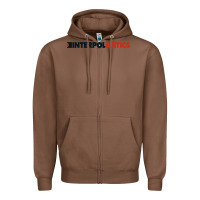 Chestnut interpol antics crop top Zipper Hoodie - artisFamous