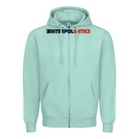 Seafoam interpol antics crop top Zipper Hoodie - artisFamous