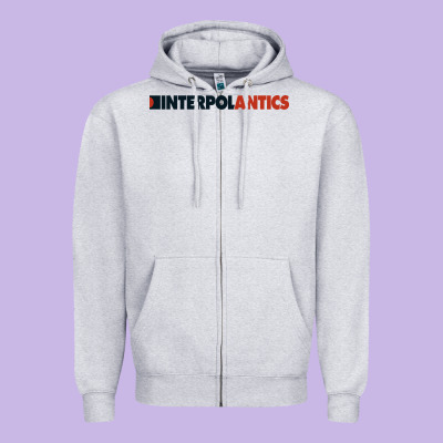 Interpol Antics Crop Top Zipper Hoodie Designed By Artisfamous