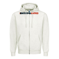 Oatmeal Heather interpol antics crop top Zipper Hoodie - artisFamous
