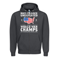 Smoke back to back undefeated world war champs Zipper Hoodie - artisFamous