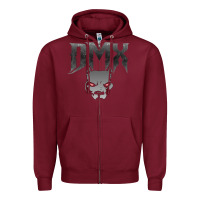 Burgundy dmx Zipper Hoodie - artisFamous