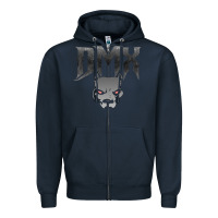 Navy dmx Zipper Hoodie - artisFamous