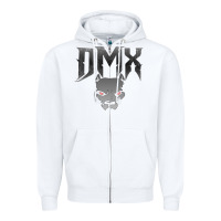 White dmx Zipper Hoodie - artisFamous