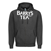 Charcoal Heather barry's tea graphic Zipper Hoodie - artisFamous