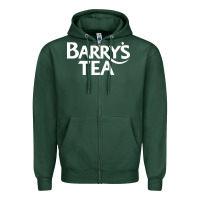 Sports Green barry's tea graphic Zipper Hoodie - artisFamous