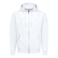White barry's tea graphic Zipper Hoodie - artisFamous