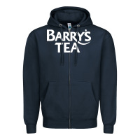Navy barry's tea graphic Zipper Hoodie - artisFamous
