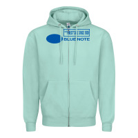 Seafoam blue note jazz music records Zipper Hoodie - artisFamous