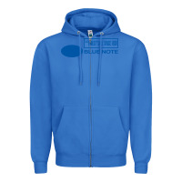 True Royal blue note jazz music records Zipper Hoodie - artisFamous