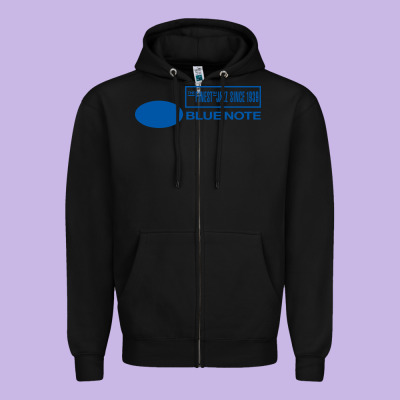 Blue Note Jazz Music Records Zipper Hoodie Designed By Artisfamous