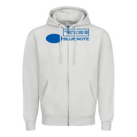Dove Grey blue note jazz music records Zipper Hoodie - artisFamous
