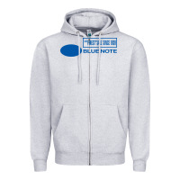 Heather Grey blue note jazz music records Zipper Hoodie - artisFamous