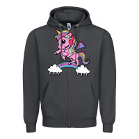 Smoke cute unicorn Zipper Hoodie - artisFamous