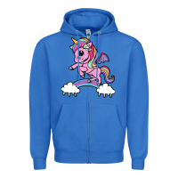 True Royal cute unicorn Zipper Hoodie - artisFamous