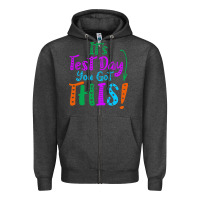 Charcoal Heather it's test day you got this Zipper Hoodie - artisFamous