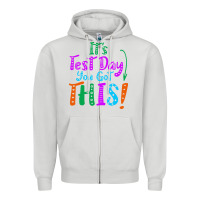 Dove Grey it's test day you got this Zipper Hoodie - artisFamous