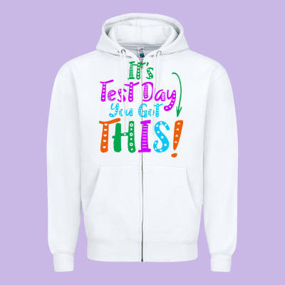 It's Test Day You Got This Zipper Hoodie Designed By Artisfamous