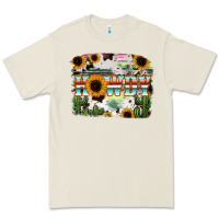 Bone Howdy Serape And Sunflower Premium Tee - RanaPortraitStore