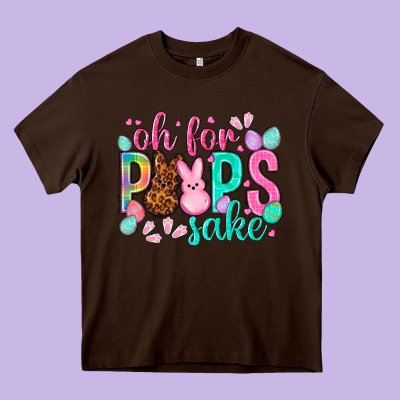 Oh For Peeps Sake Easter Day Heavy Core Tee Designed By Howdyjamesfarm