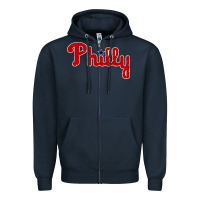Navy baseball philly Zipper Hoodie - artisFamous