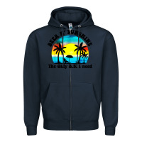 Navy beer n' sunshine the only B.S. i need Zipper Hoodie - artisFamous