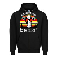 Black vintage not my pasture not my bull cow Zipper Hoodie - artisFamous