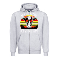 Heather Grey vintage not my pasture not my bull cow Zipper Hoodie - artisFamous