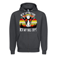Smoke vintage not my pasture not my bull cow Zipper Hoodie - artisFamous